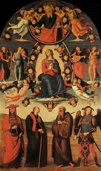 Pietro Perugino Assumption of the Virgin with Four Saints china oil painting image